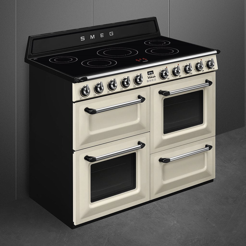 Victoria cooker, 110cm, triple cavity, induction hob, MF oven, cream