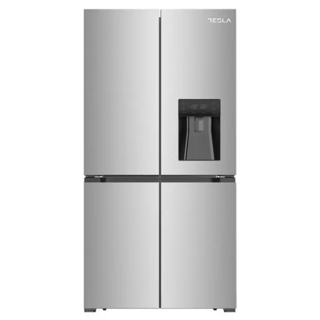 Tesla T560FDX Four Door Fridge Freezer With Water Dispenser Non Plumbed – STAINLESS STEEL