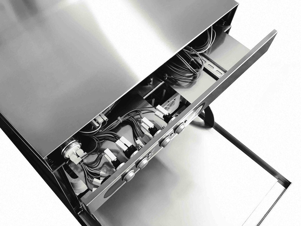 Adler AD50 500mm Basket Dishwasher Gravity Drain With Chemical Pump 18 Plates