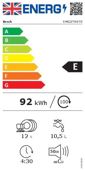 SMS2ITW07G, Free-standing dishwasher