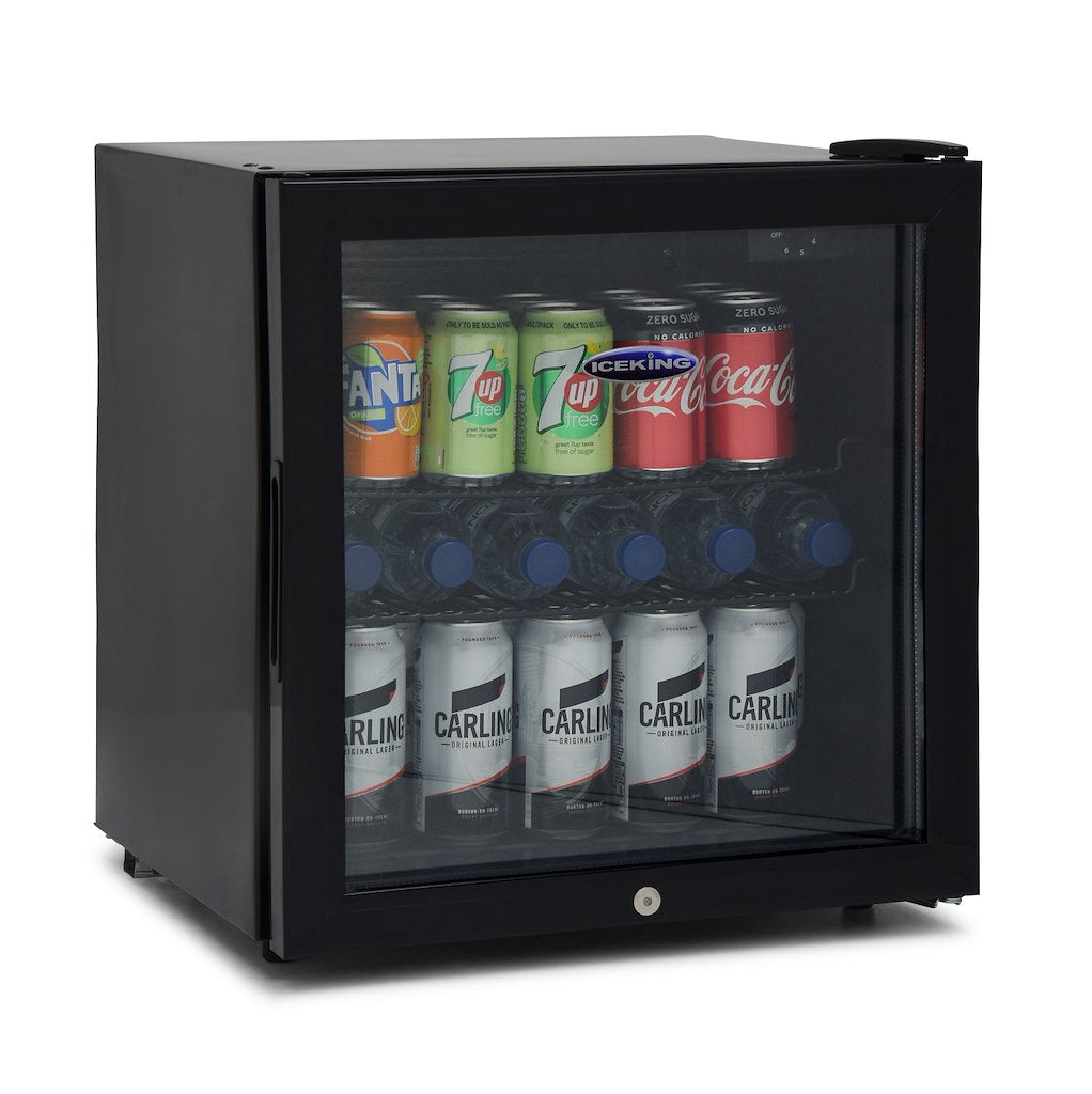 Iceking  DF48K.E Mini Drinks Fridge In Black