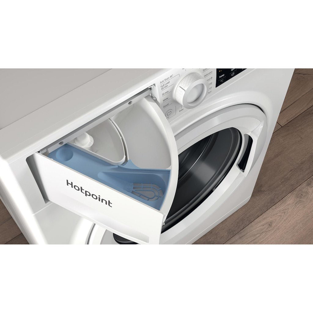 Hotpoint Anti-stain Washing Machine - White - 9kg - 1400rpm - A Rated - NSWF 946 W UK