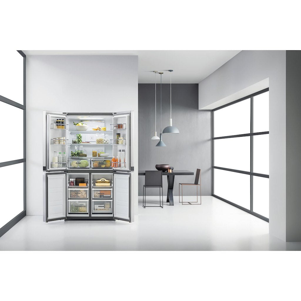 Whirlpool side-by-side american fridge: in Stainless Steel - WQ9 B1L UK