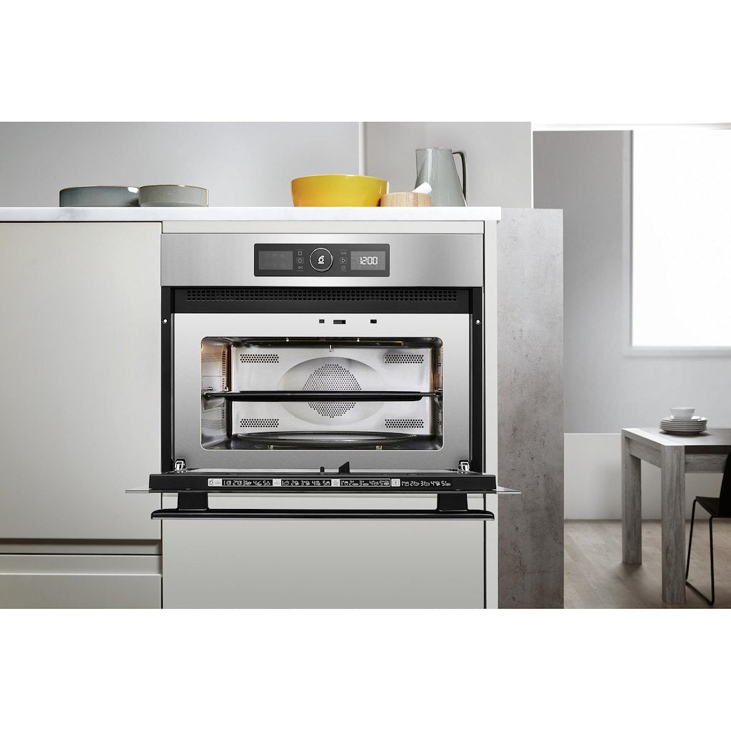 Absolute 900W (MW) Combi 455mm H - Stainless Steel -  With 3D Wave Technology and Dual Crisp