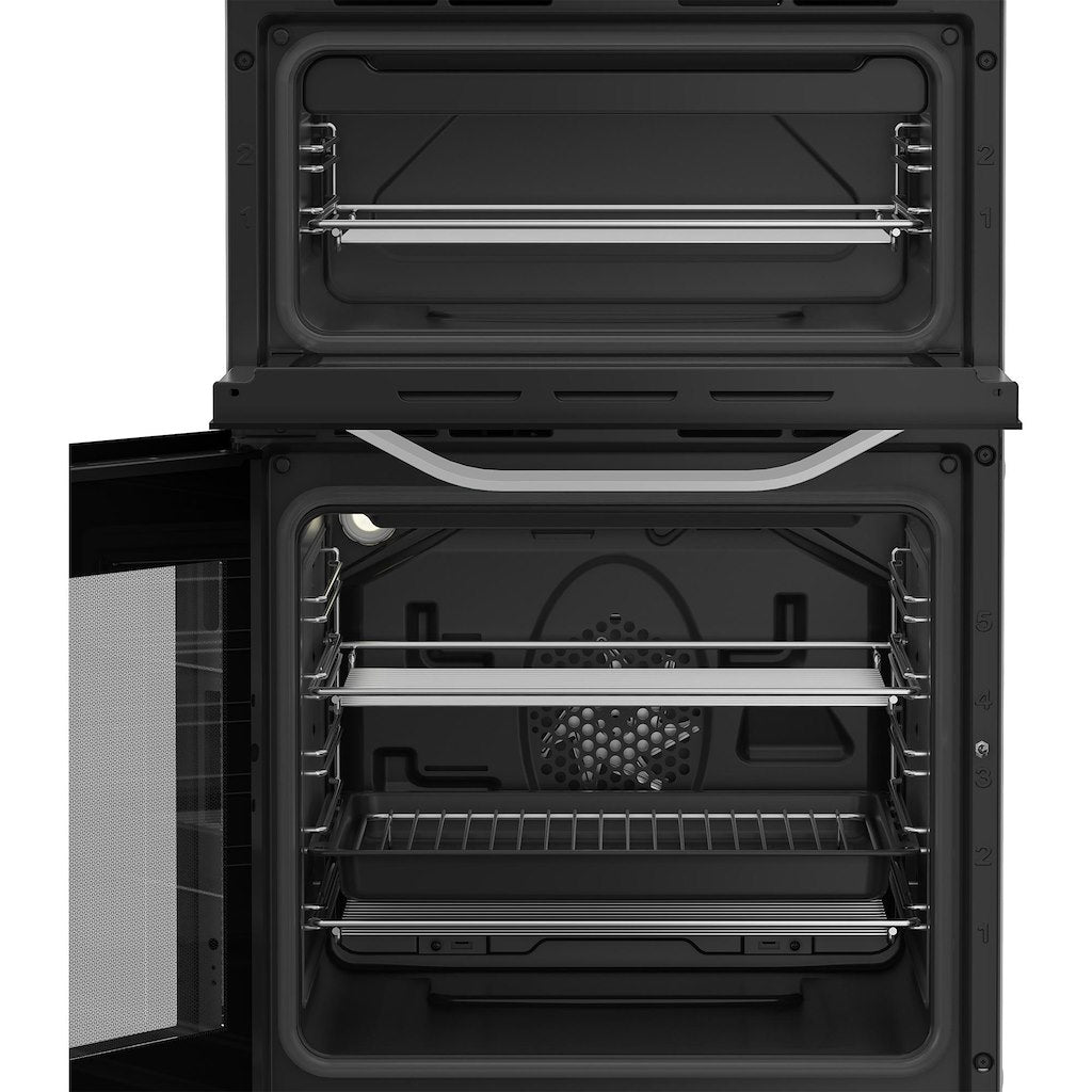 Hotpoint electric freestanding double cooker: 50cm