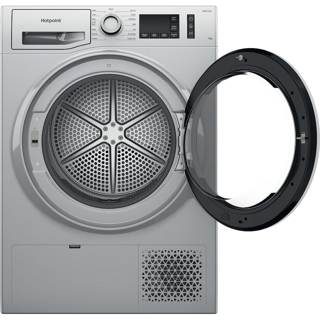 Hotpoint NT M11 92SSK UK Freestanding 9kg Heat Pump Tumble Dryer - Silver