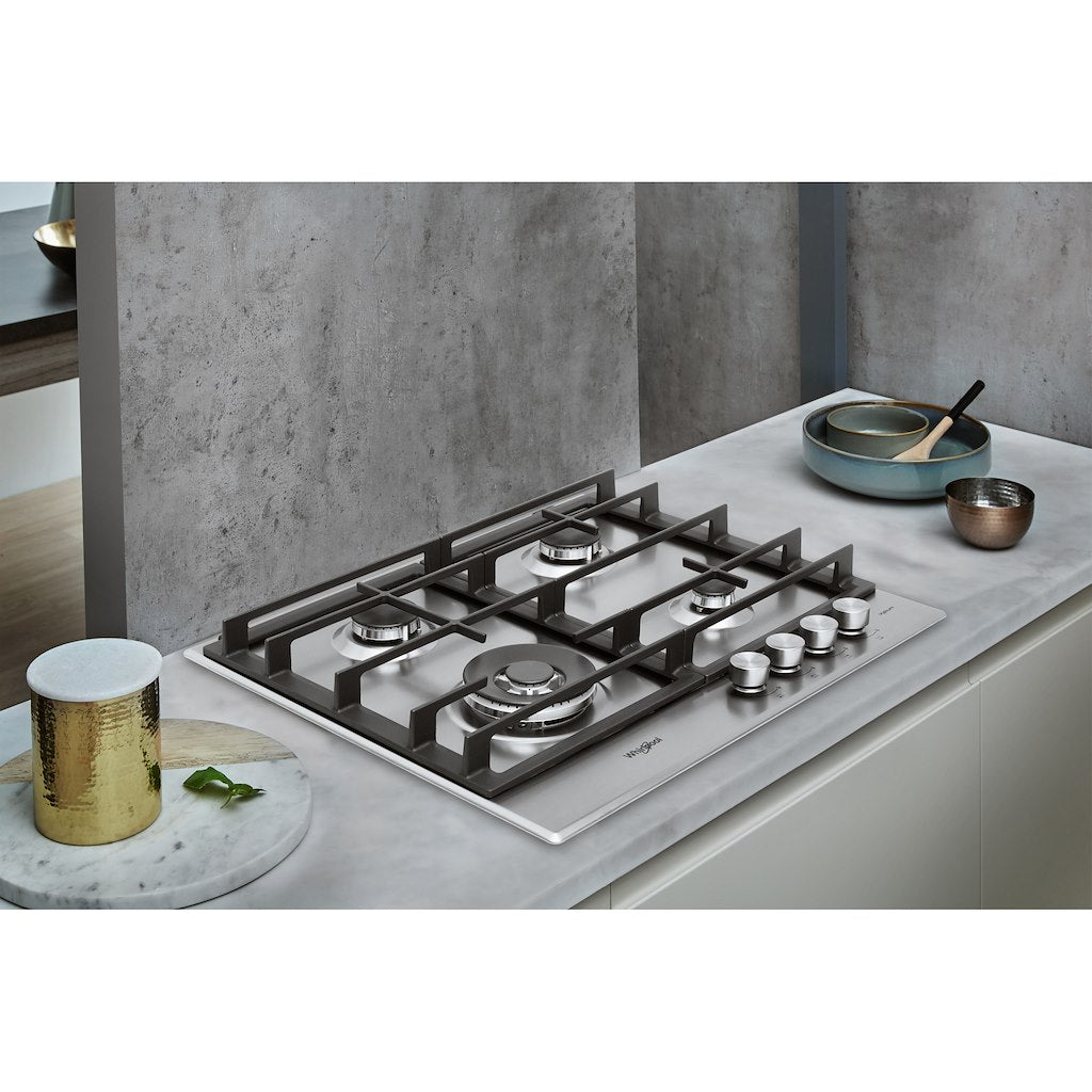 Whirlpool Gas Hob: 4 gas burners - GMW 6422/IXL