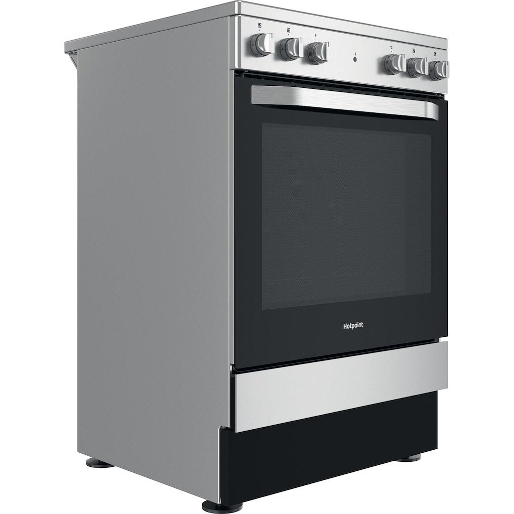 Hotpoint Electric Single Cooker - Stainless Steel - 60cm - A Rated - HS67V5KHX/UK