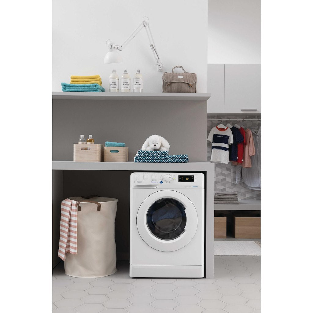 Freestanding front loading washing machine - BWE 91496X W UK N