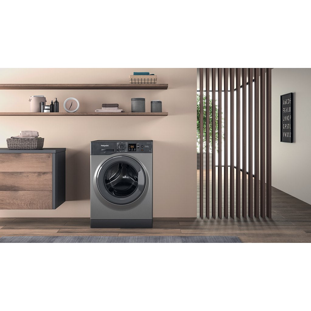 Hotpoint NSWR 843C GK UK N Washing Machine - Graphite