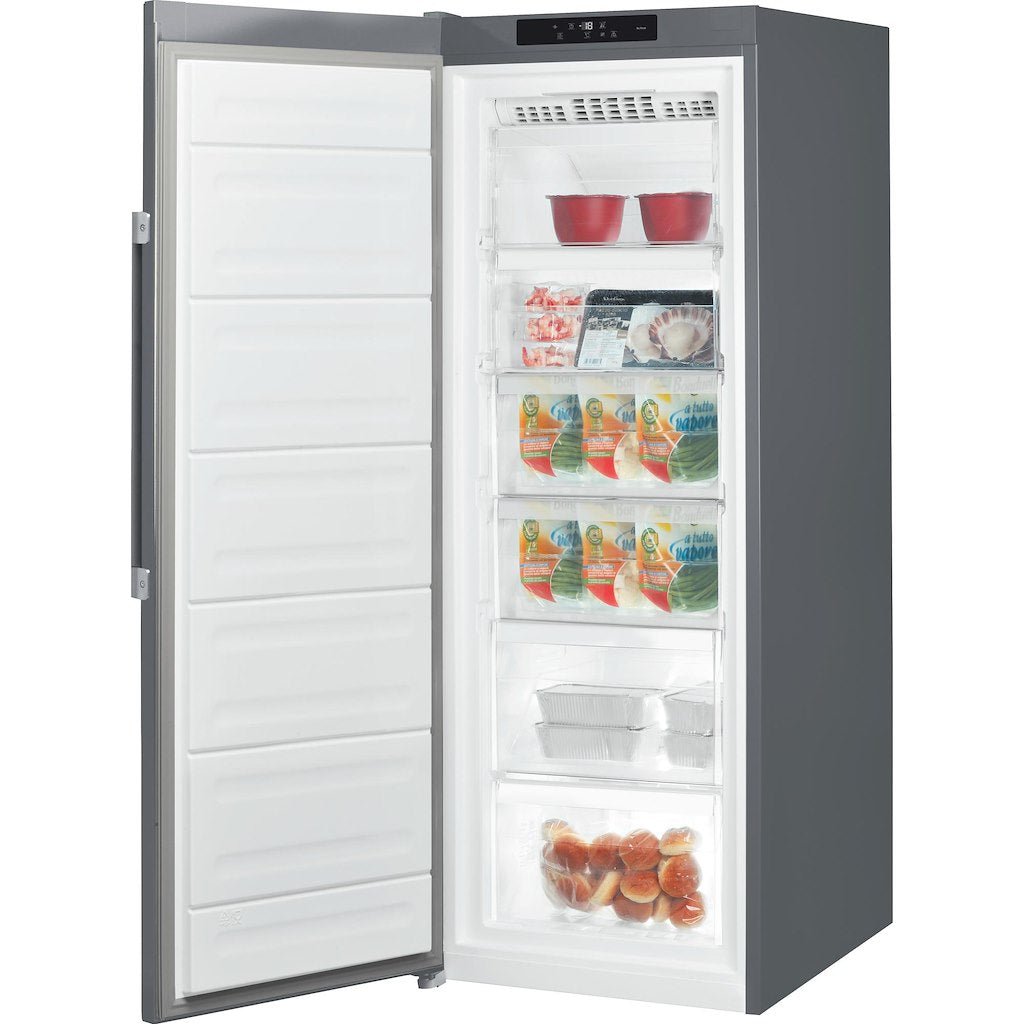Hotpoint No Frost Tall Freezer - Graphite - Holds 12 Shopping Bags - E Rated - UH6 F2C G