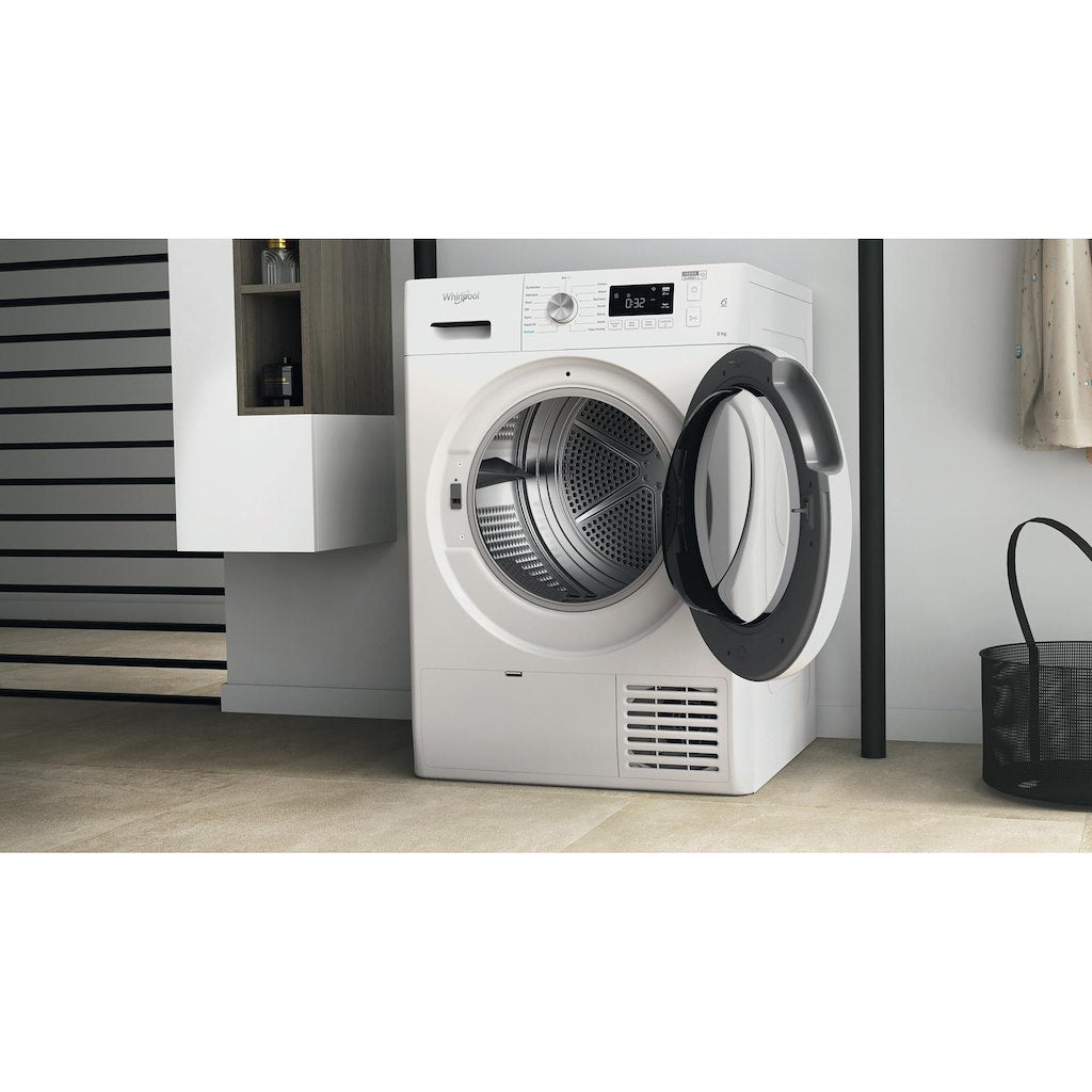 Whirlpool Freestanding Heat Pump FreshCare+ Dryer - White - 8kg - 1200rpm - A++ Rated - FFT M11 8X2 UK