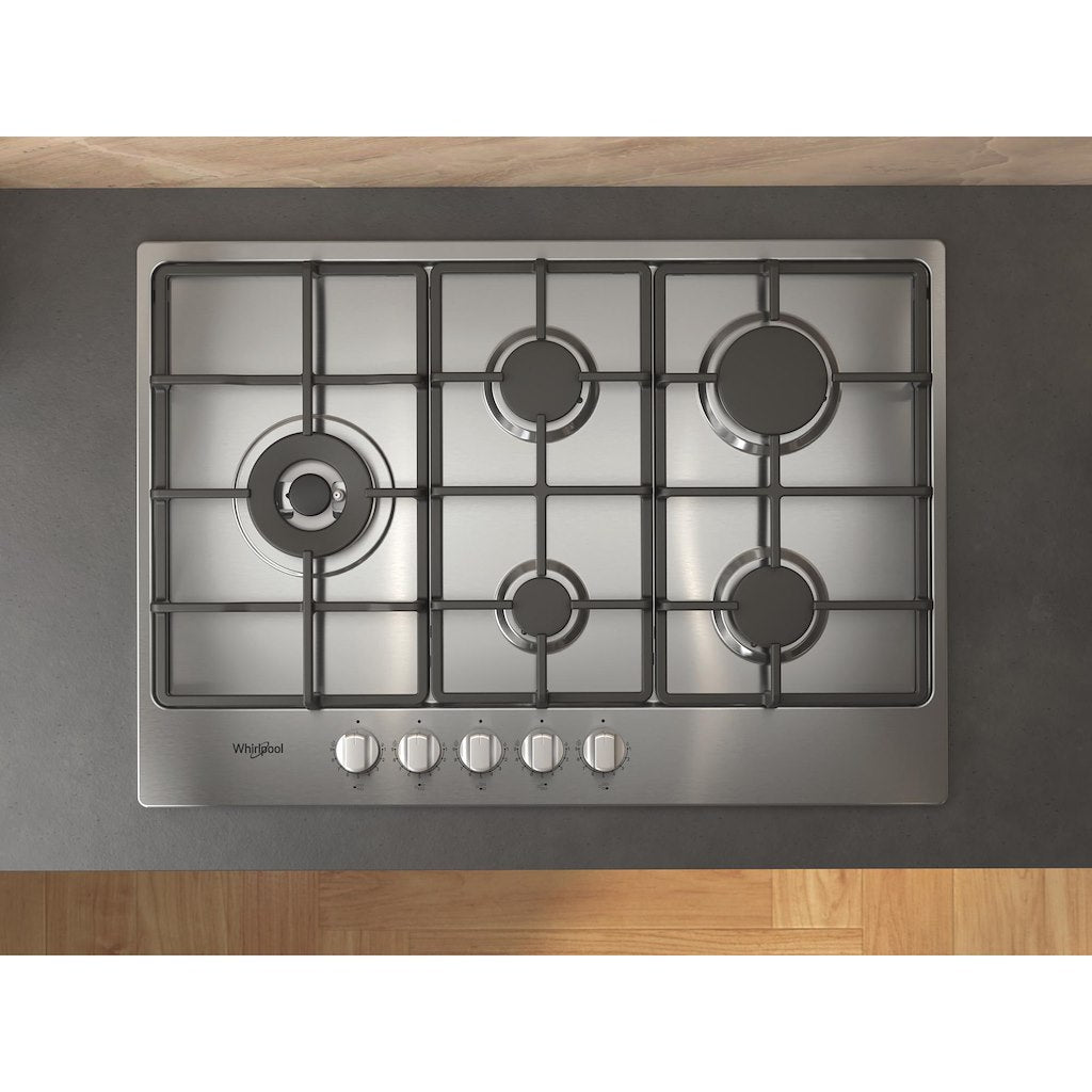 Whirlpool Gas Hob: 5 gas burners - TGML 761 IX R