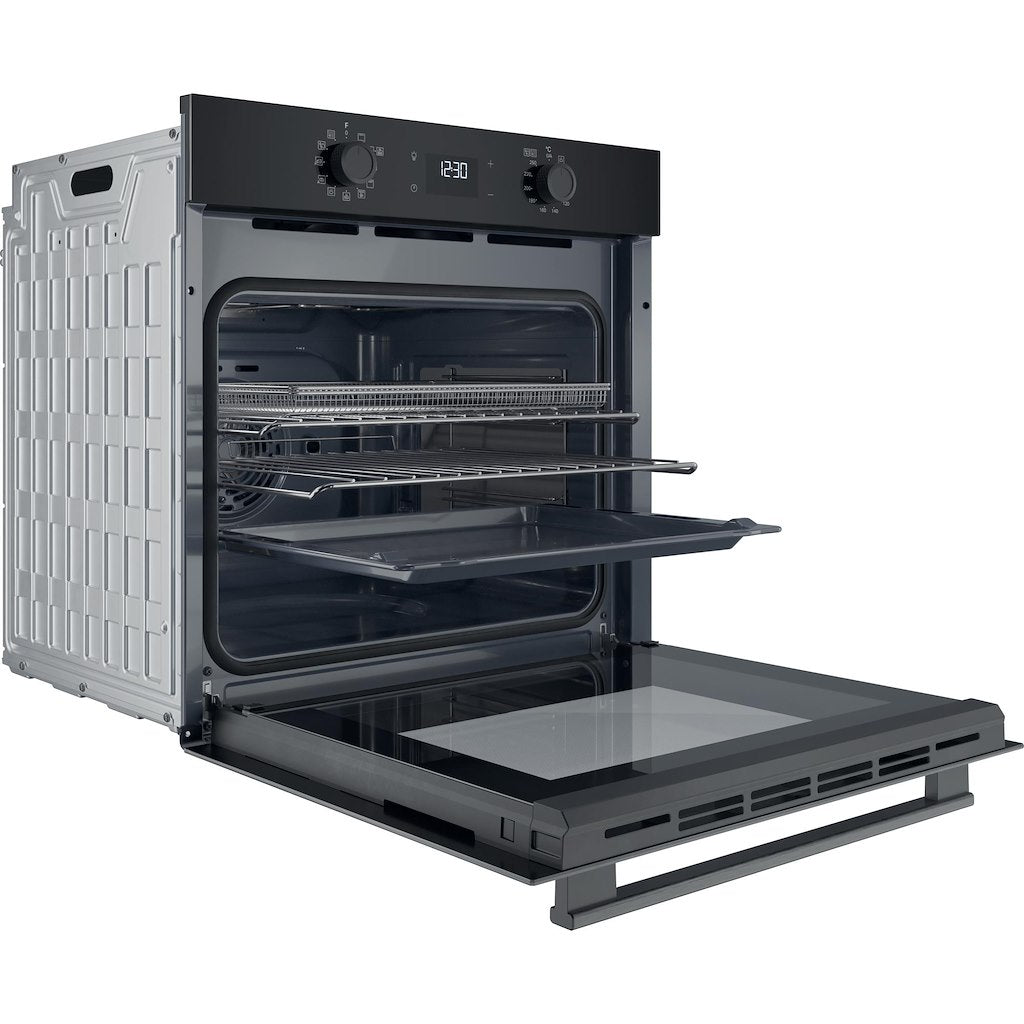 Hotpoint Class 2 Multiflow HO 458CF B UK Single Electric Fan Oven with Air Fry - Black