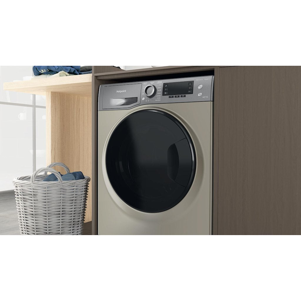Hotpoint ActiveCare NDD10726GDAUK graphite 10+7kg washer dryer - freestanding