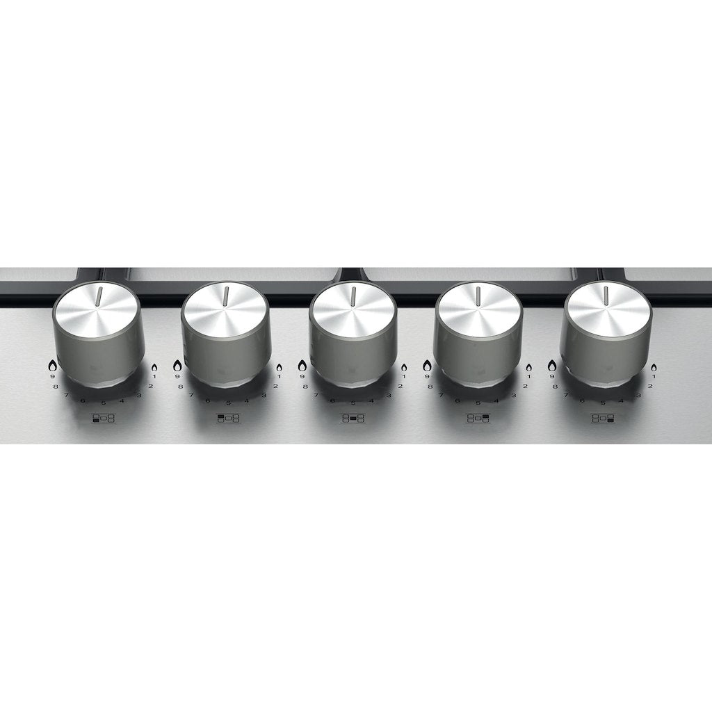 Hotpoint 5 Burner Gas Hob - Stainless Steel - 75cm - PPH 75G DF IX UK