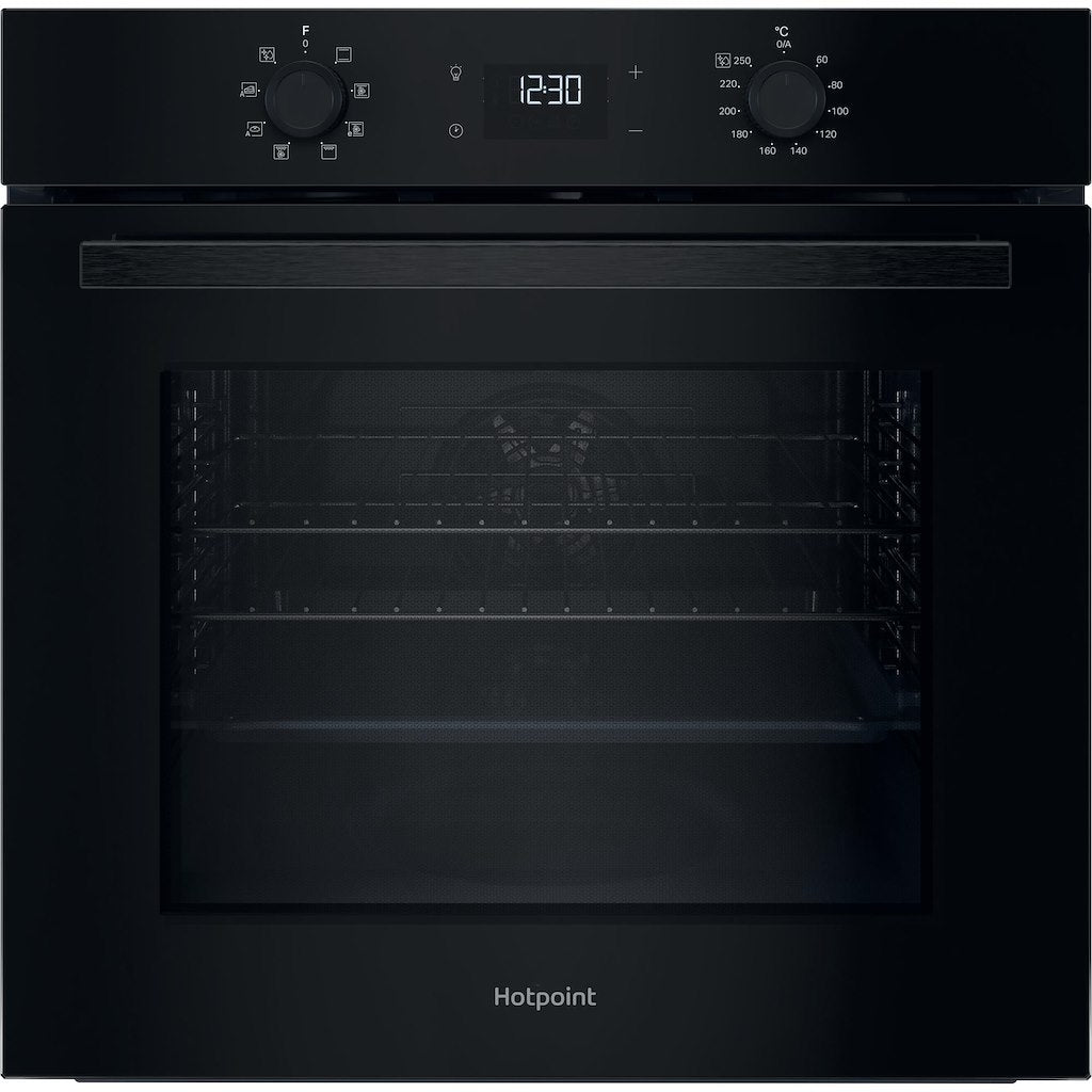 Hotpoint Class 2 Multiflow HO 455H B UK Single Electric Fan Oven - Black