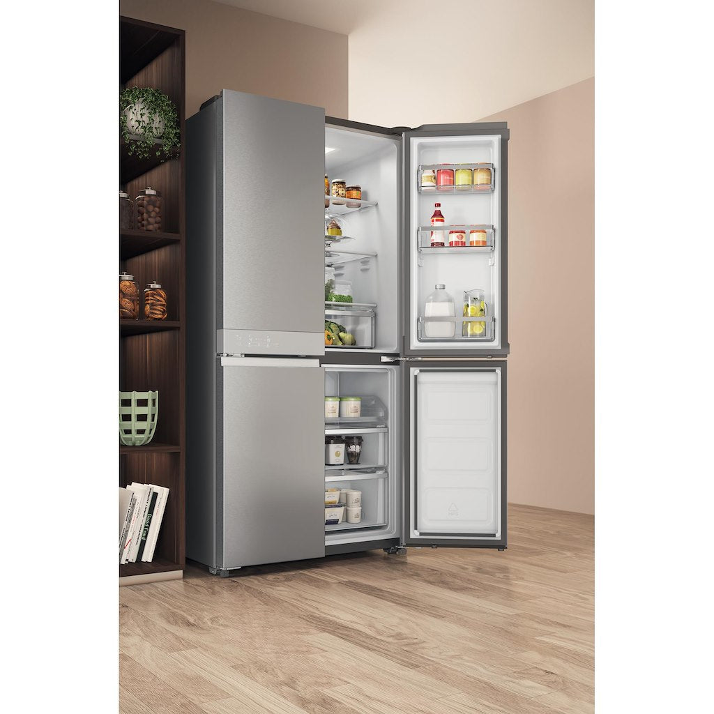 Hotpoint side-by-side american fridge: inox