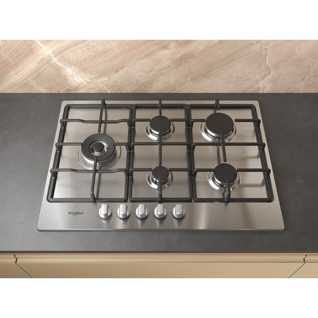 Whirlpool Gas Hob: 5 gas burners - TGML 761 IX R