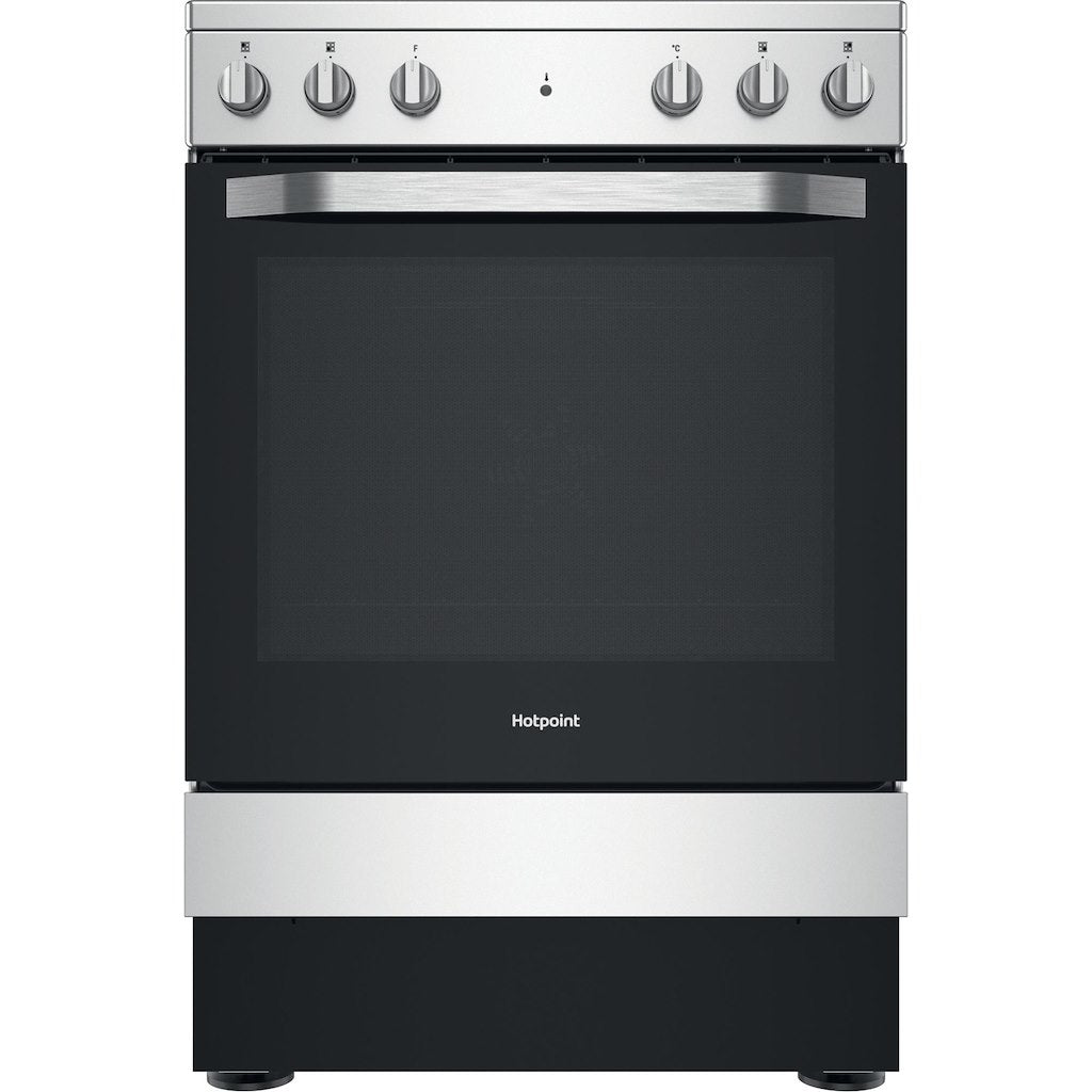 Hotpoint Electric Single Cooker - Stainless Steel - 60cm - A Rated - HS67V5KHX/UK