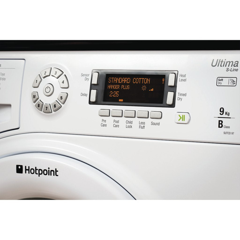 Hotpoint condenser tumble dryer: freestanding, 9,0kg
