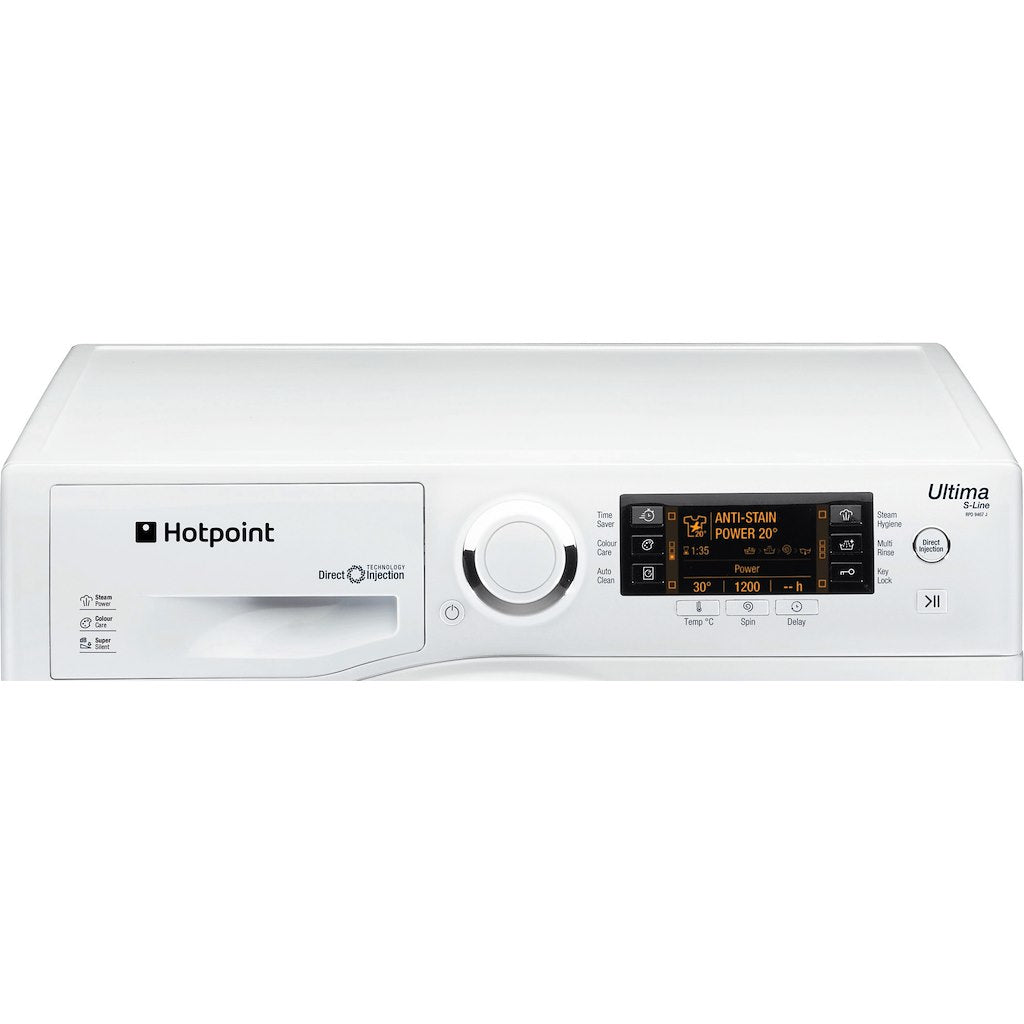 Hotpoint freestanding front loading washing machine: 9kg