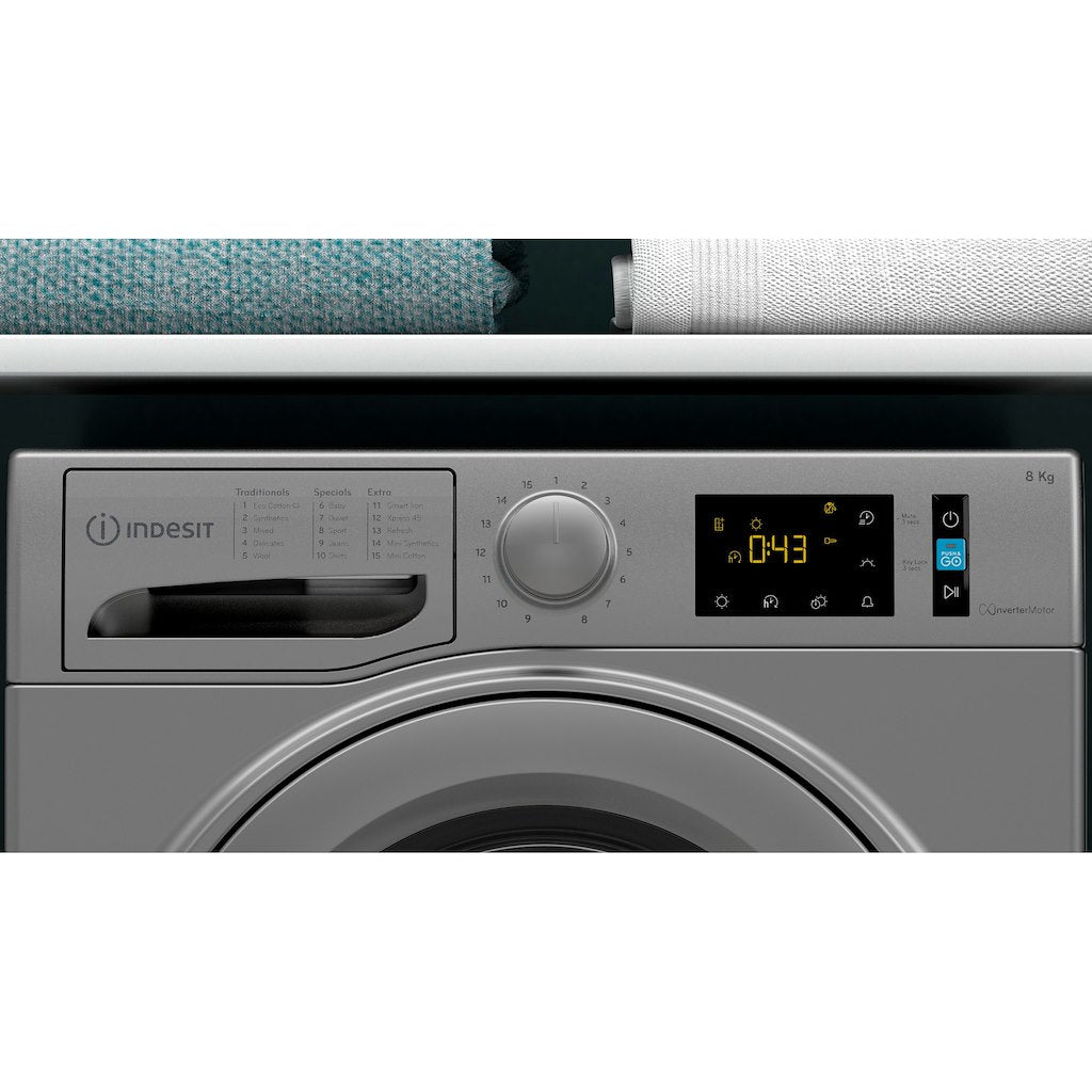 Indesit I3 D81S UK Tumble Dryer - Silver