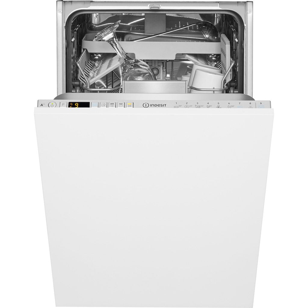 Integrated dishwasher: slim, silver colour