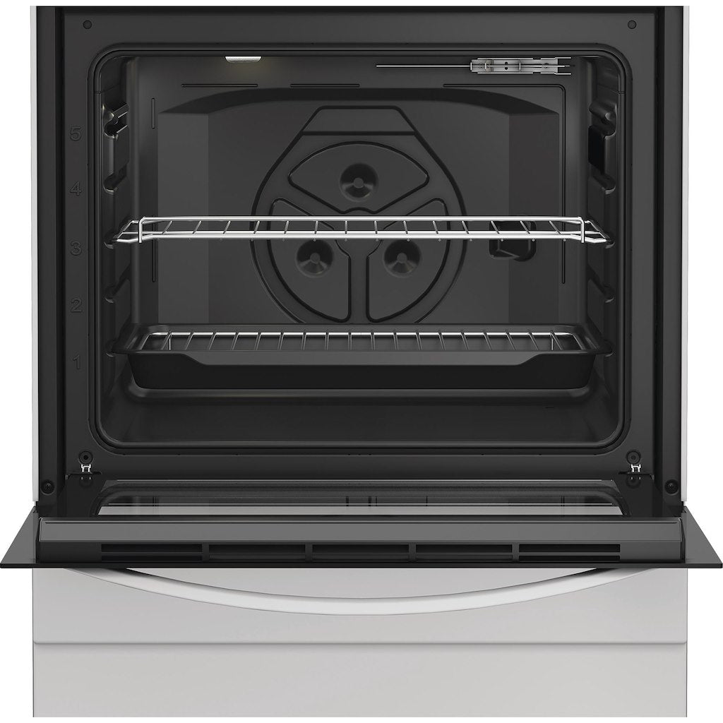 Indesit I6V3KMW/UK 60cm Electric Single Oven with Ceramic Hob - White