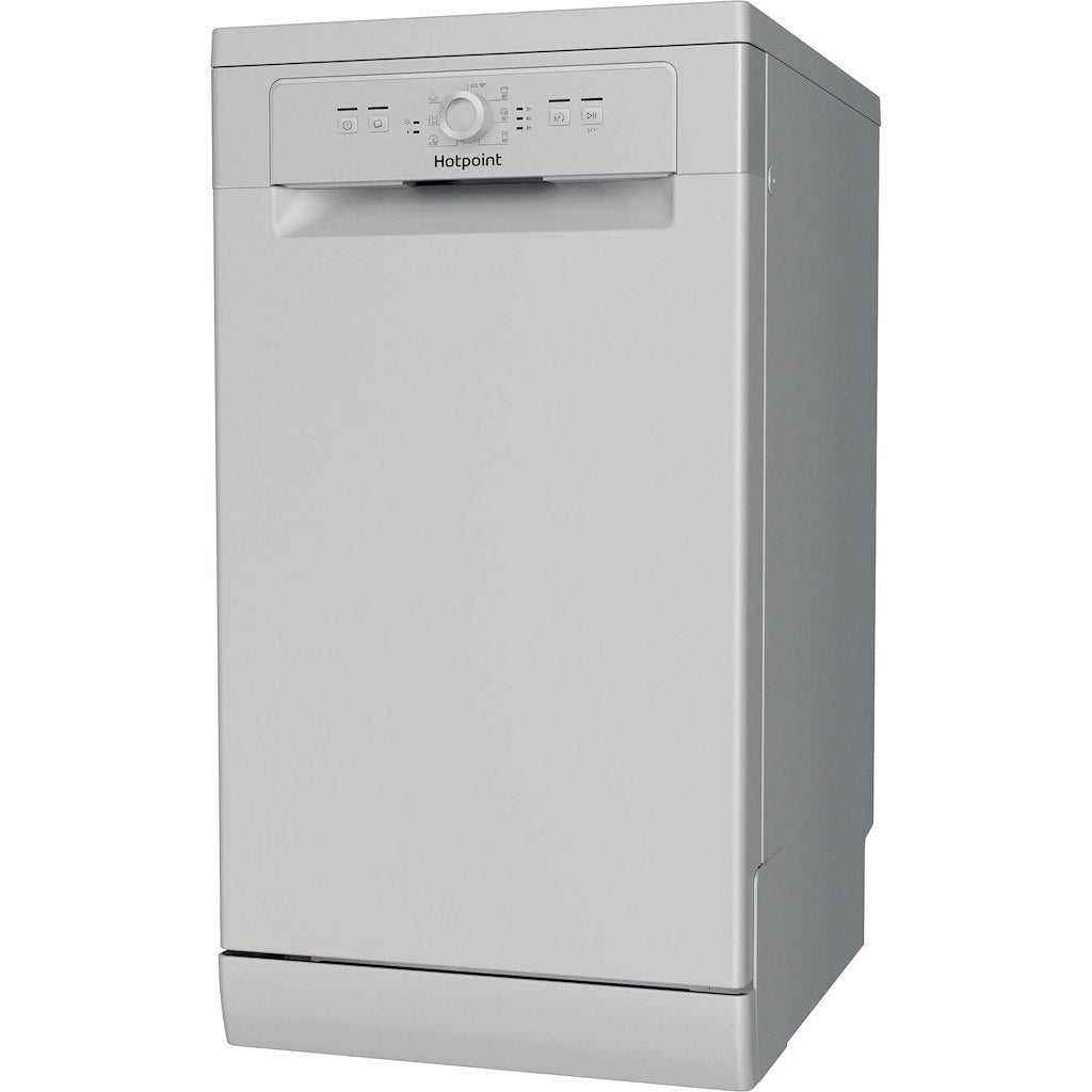 Hotpoint Slimline HF9E 1B19 S UK Freestanding Dishwasher - Silver