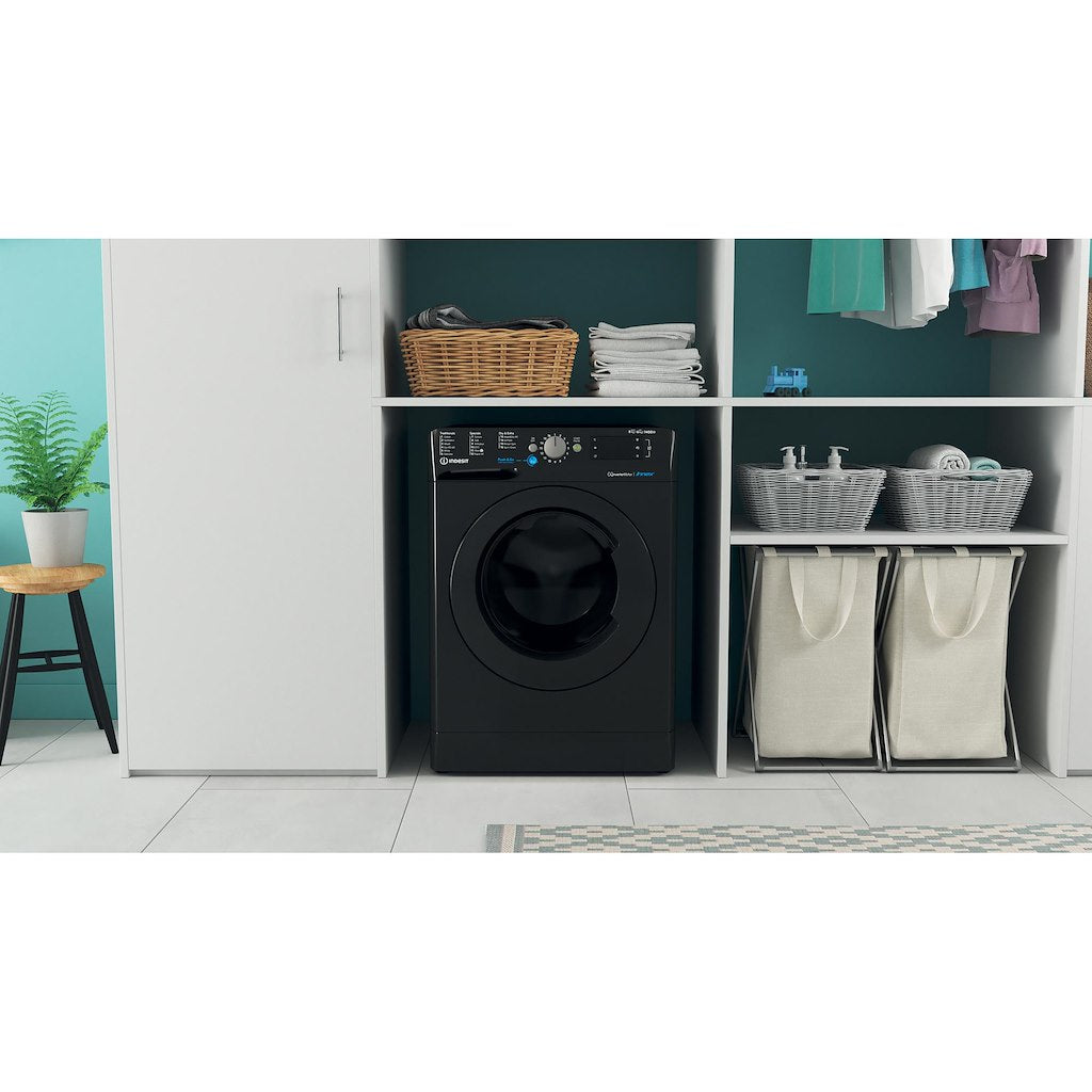 Freestanding washer dryer: 8,0kg - BDE 86436X B UK N