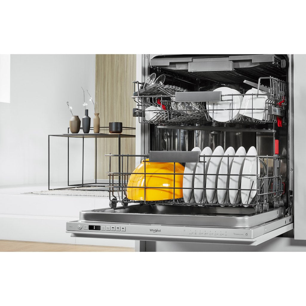 Whirlpool Integrated Dishwasher: in Silver - WIC 3C23 PEF UK