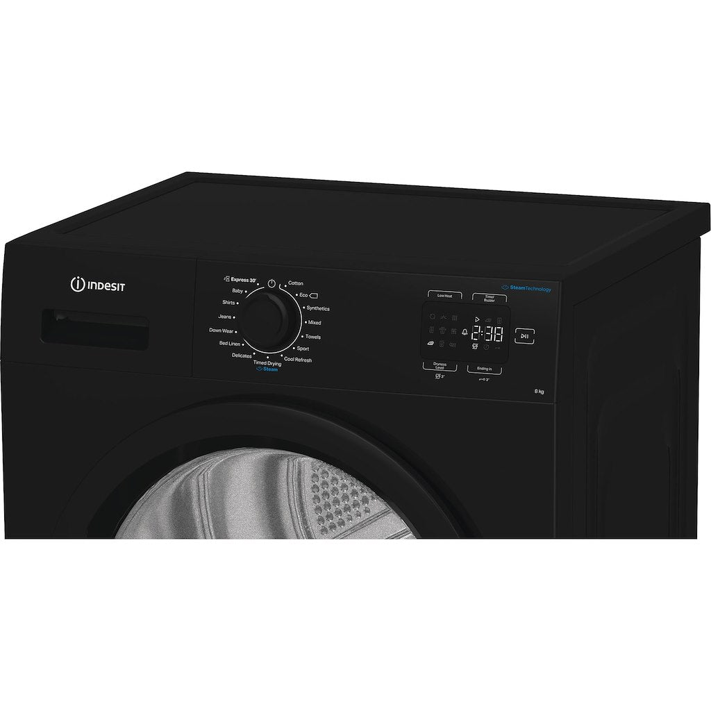 Heat pump tumble dryer: freestanding, 8,0kg - C YSD 82D BB UK