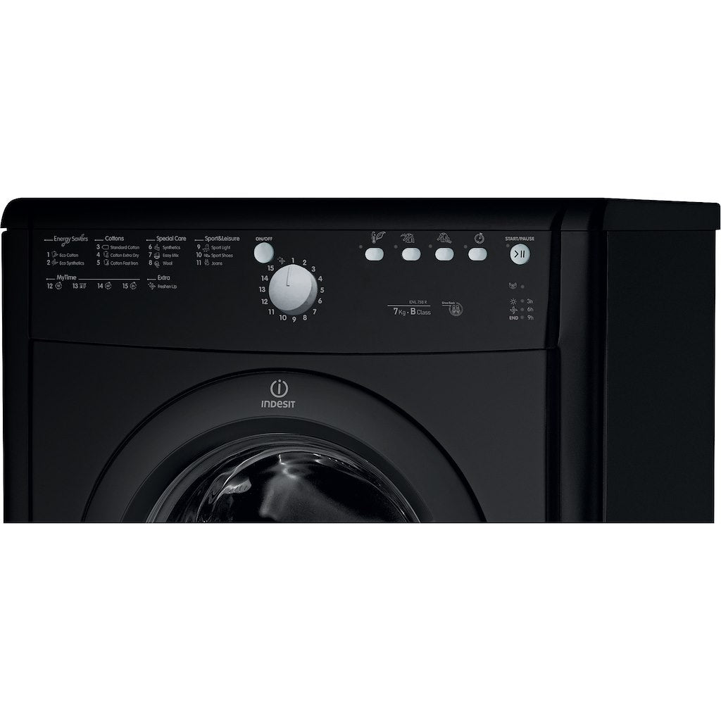 Air-vented tumble dryer: freestanding, 7,0kg - IDVL 75 BRK.9 UK