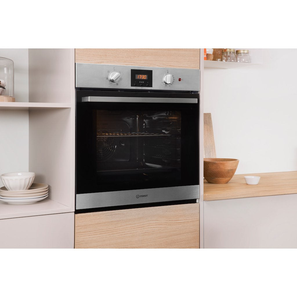 Indesit Aria IFW 65Y0 IX UK Electric Single Built-in Oven in Stainless Steel
