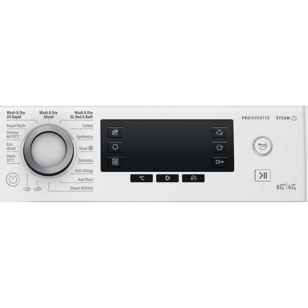 NDD86448WDAUK Hotpoint ActiveCare WASHER DRYER 8KG - White - C|A -20%
