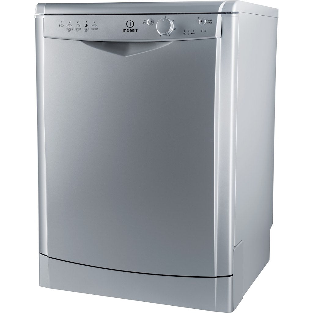 Dishwasher: full size, silver colour