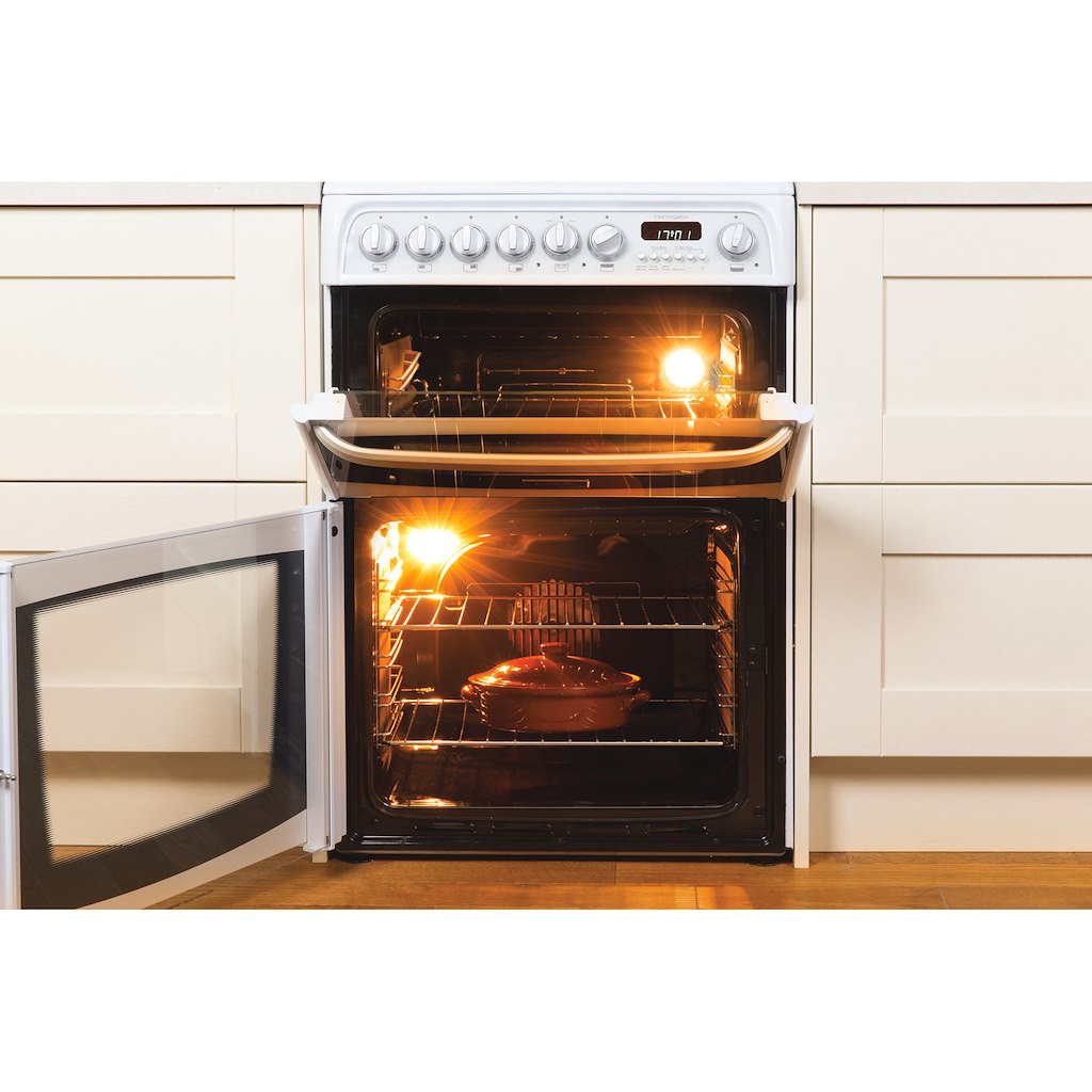 Hotpoint gas freestanding double cooker: 60cm