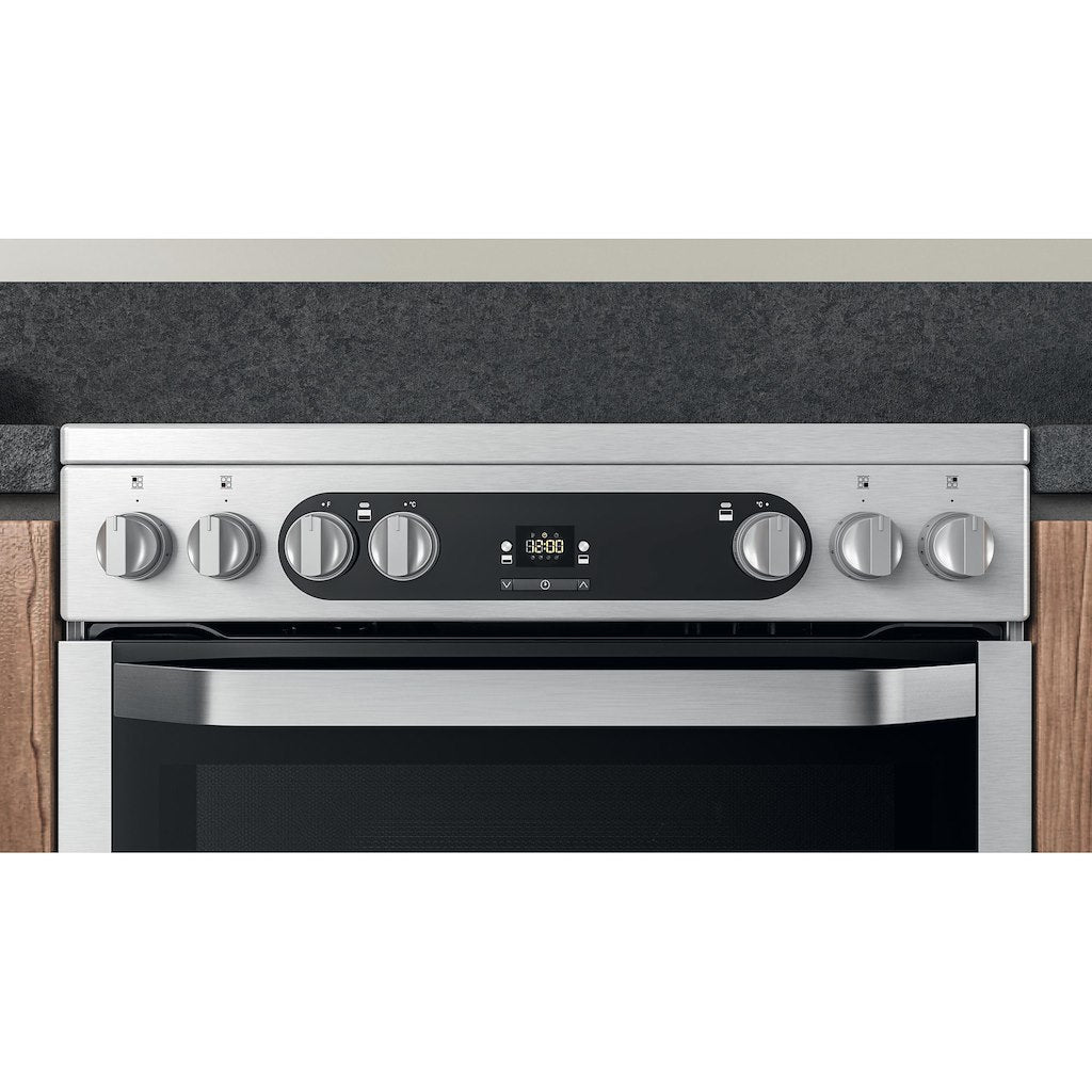 Electric Double Oven Cooker - Fan Oven - Stainless Steel With Precision Temperature Control and Solar Plus Grill