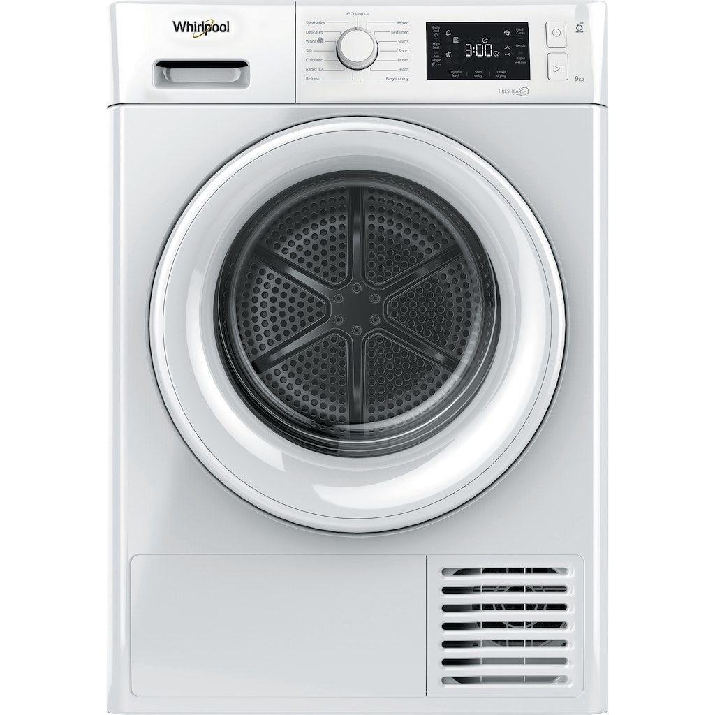Whirlpool Heat Pump Tumble Dryer: Freestanding, 9,0kg - FT M22 9X2 UK