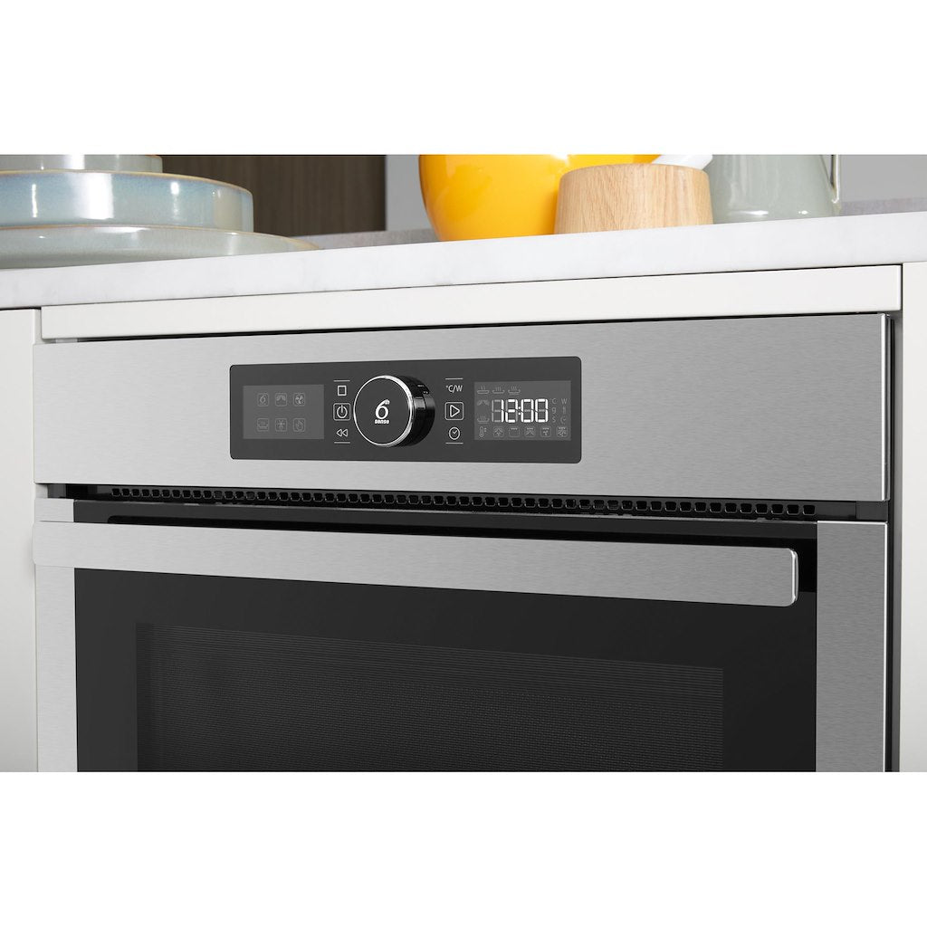 Absolute 900W (MW) Combi 455mm H - Stainless Steel -  With 3D Wave Technology and Dual Crisp