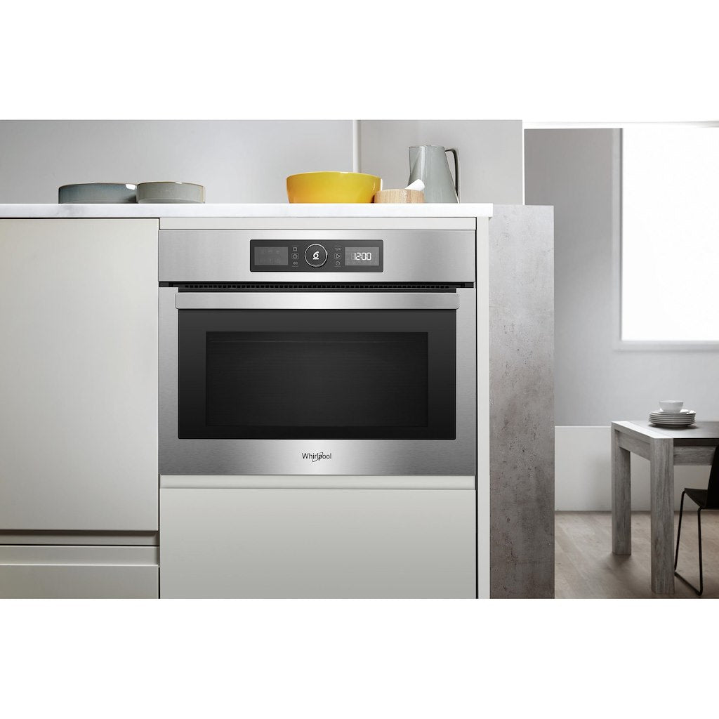 Absolute 900W (MW) Combi 455mm H - Stainless Steel -  With 3D Wave Technology and Dual Crisp