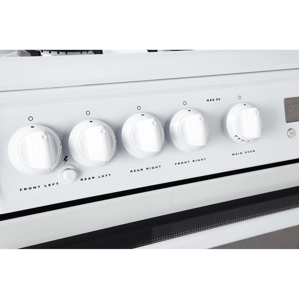 Hotpoint gas freestanding double cooker: 60cm