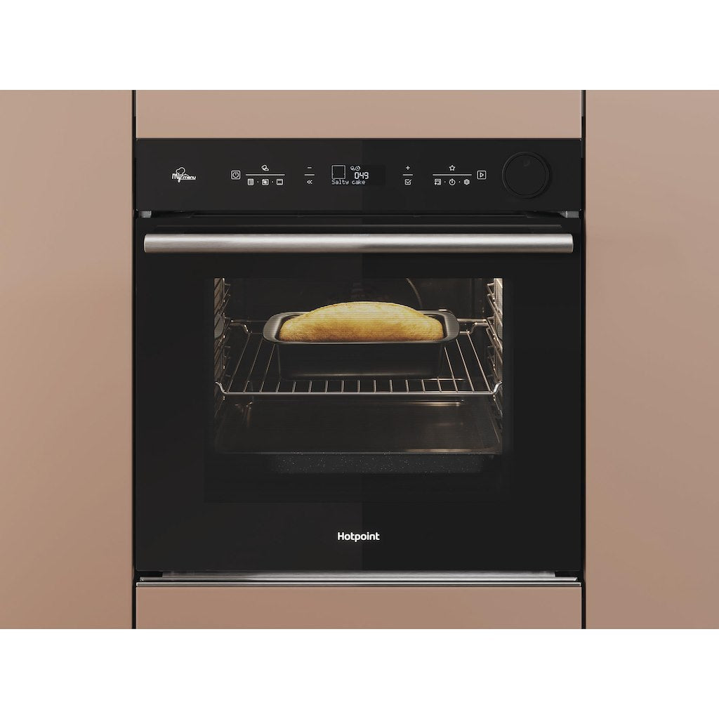 Hotpoint Class 4 Multiflow Air Fry Electric Single Oven with Steam - Black - Catalytic - A+ Rated - SI4S 854 C BL