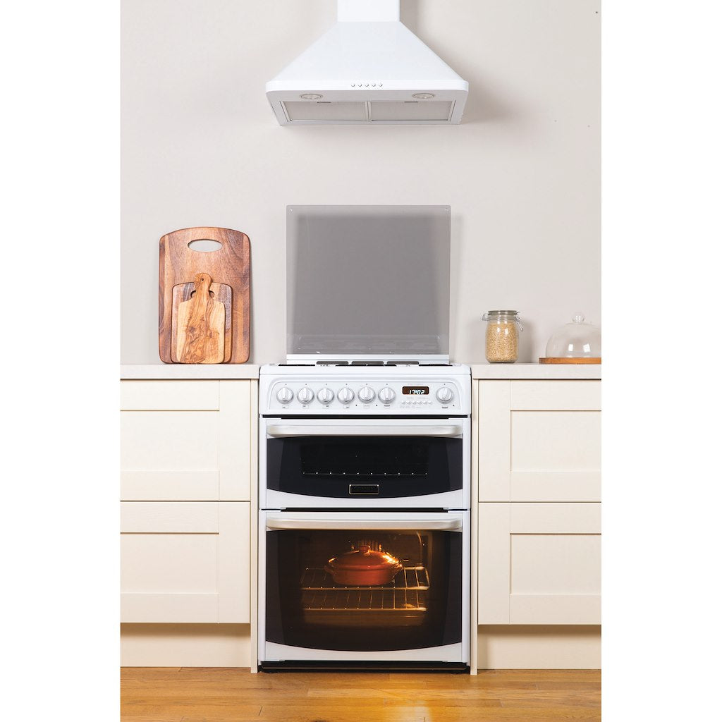 Hotpoint gas freestanding double cooker: 60cm