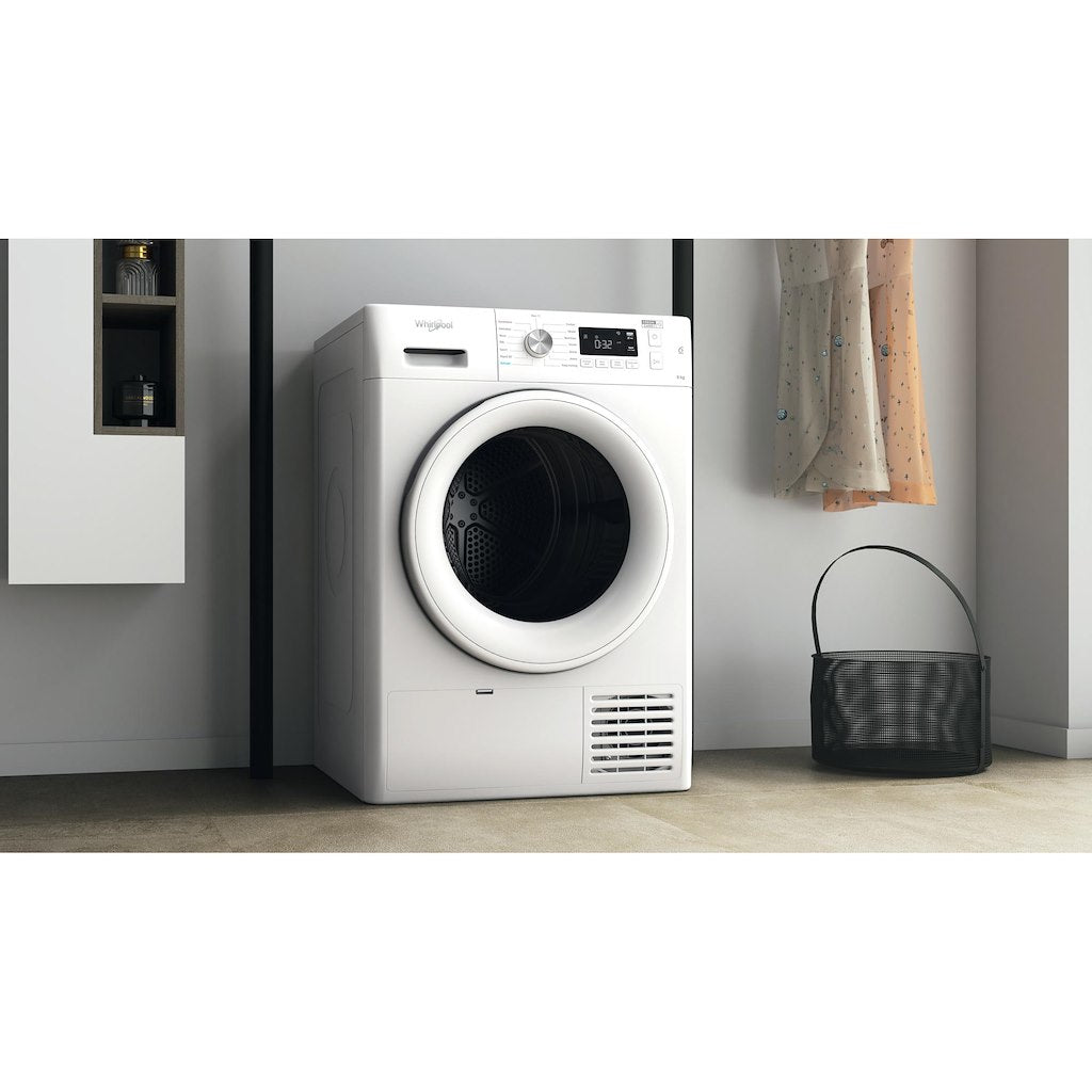 Whirlpool Freestanding Heat Pump FreshCare+ Dryer - White - 8kg - 1200rpm - A++ Rated - FFT M11 8X2 UK