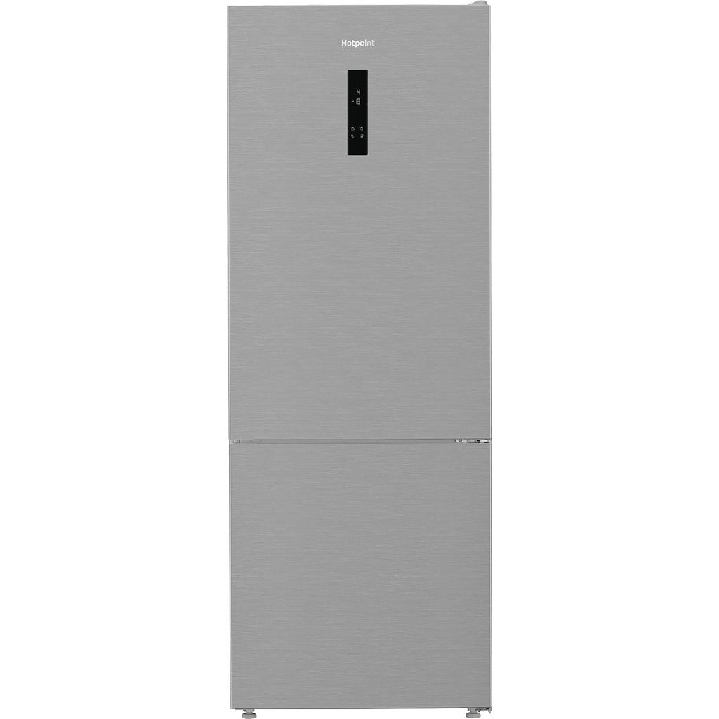 Dual No Frost 2 Door XL Fridge Freezer with Even Flow- Titanium Inox - 70CM - 490L