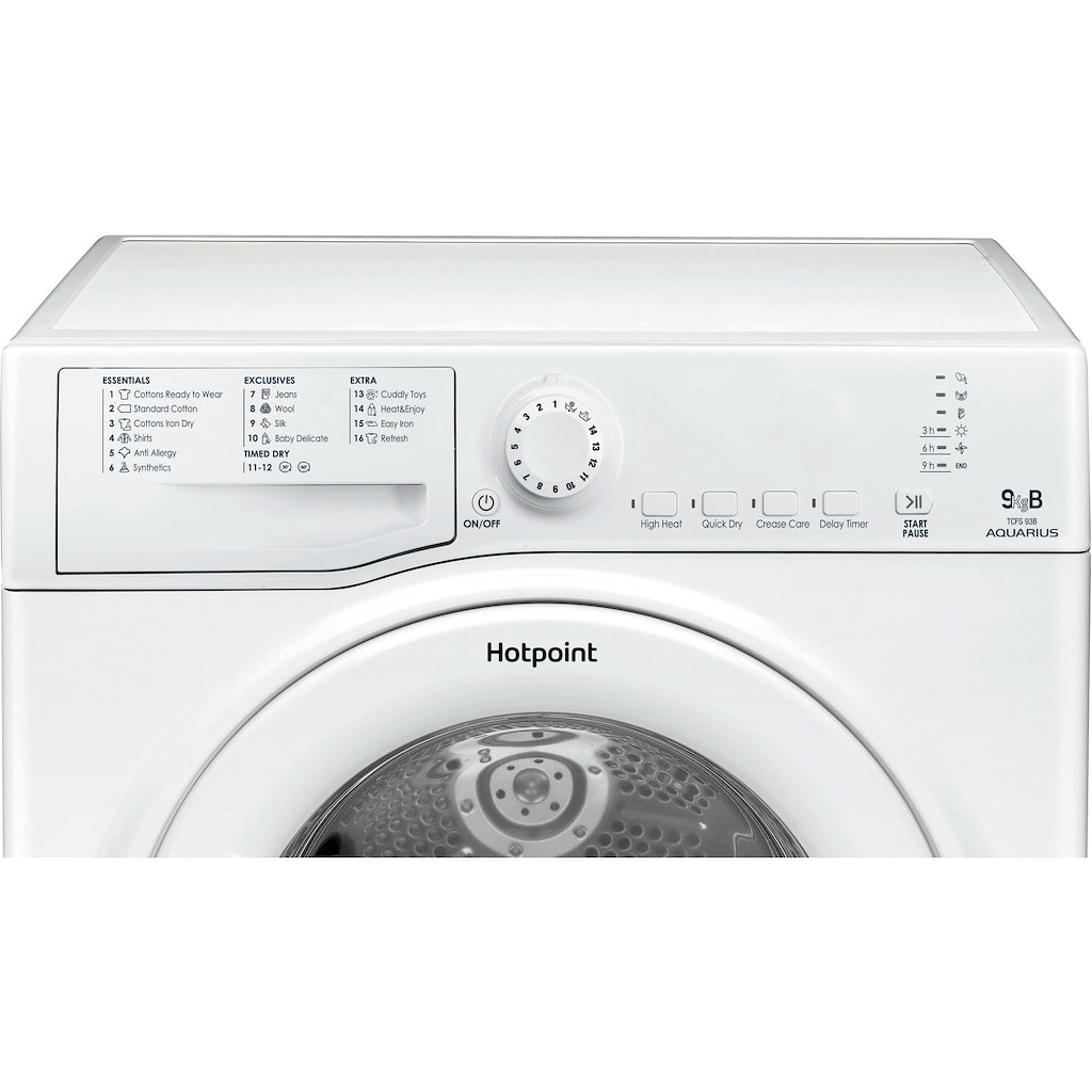 Hotpoint condenser tumble dryer: freestanding, 9kg