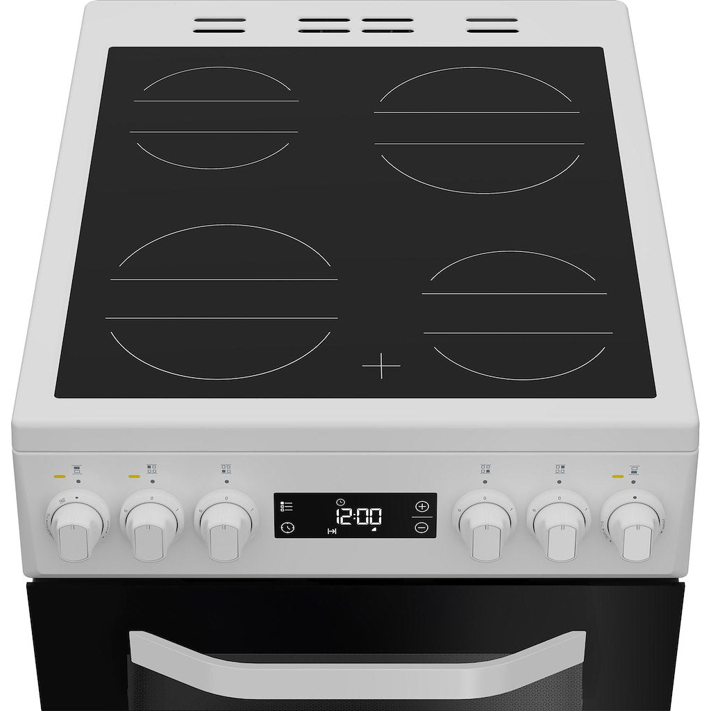 Hotpoint electric freestanding double cooker: 50cm