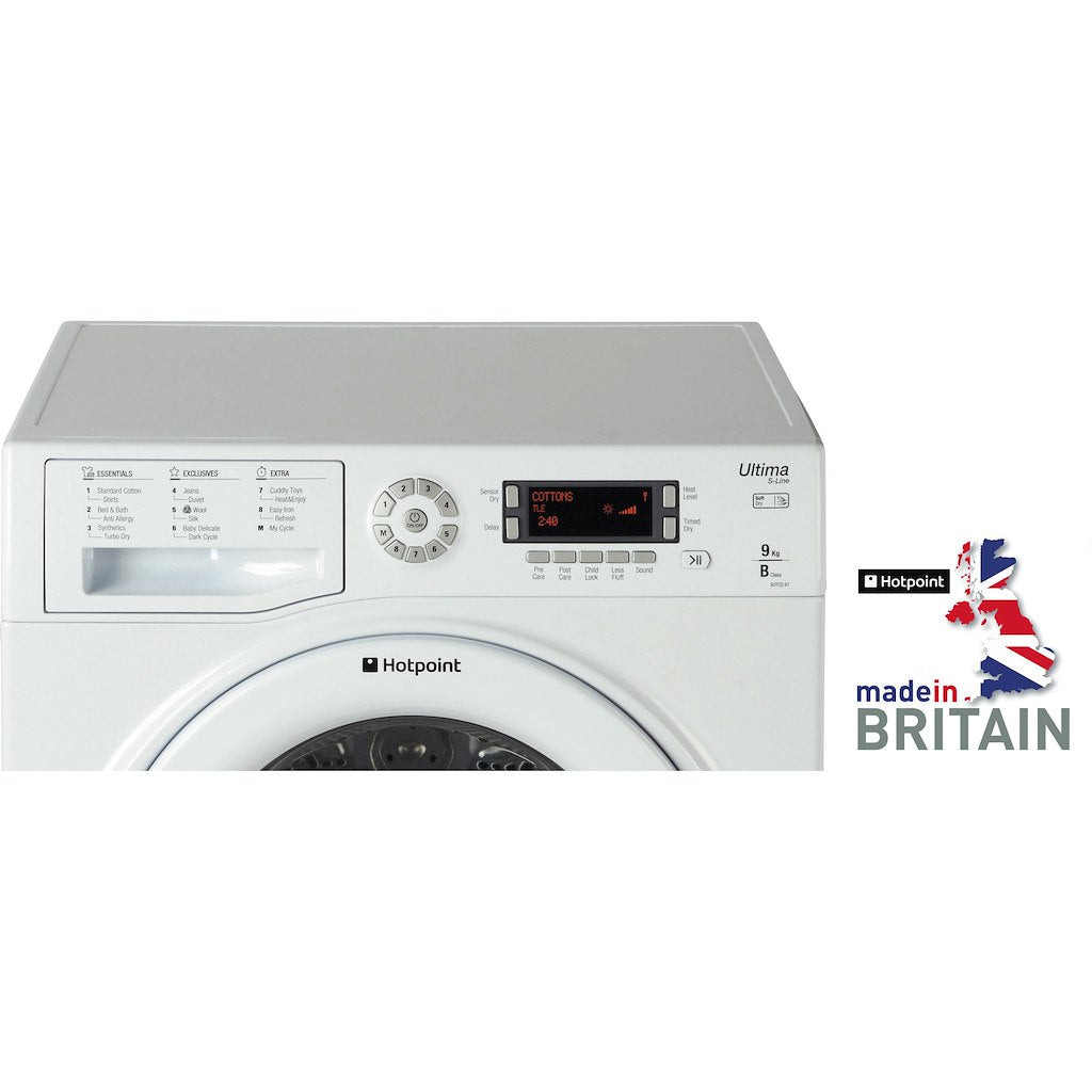 Hotpoint condenser tumble dryer: freestanding, 9,0kg